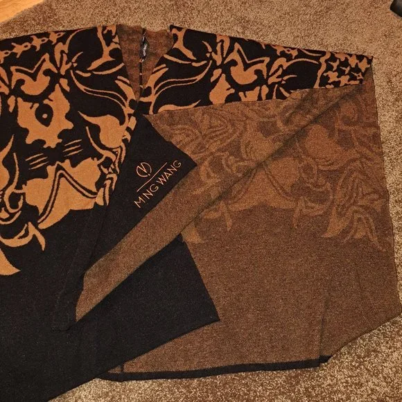 Ming Wang Spreading Hope Sweater Wrap one size - Picture 4 of 9